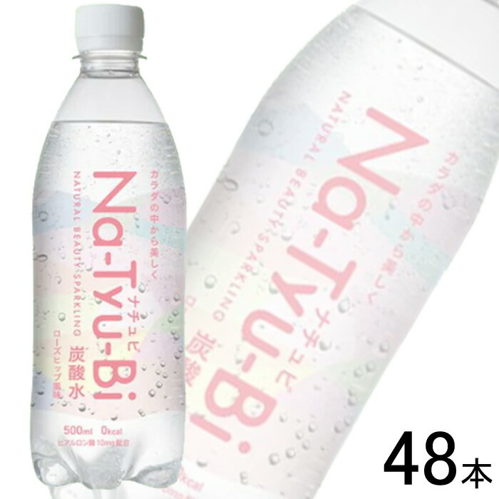 【2ケース】 友桝飲料 Na-Tyu-Bi ローズヒップ風味 PET 500ml×24本入×2ケース：合計48本 ナチュビ 【北海道・沖縄・離島配送不可】