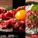 【フジチク】 ふじ馬刺し 満喫セット 合計400g 上赤身スライス40g×5 ユッケ50g×2 ネギトロ50g×2 【要冷凍】【クール便】【北海道・沖縄・離島配送不可】
