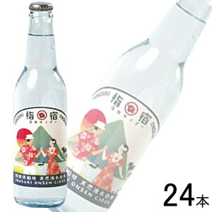 【1ケース】 友桝飲料 鹿児島県地サイダー 指宿温泉サイダー 瓶 330ml×24本入 【北海道・沖縄・離島配送不可】