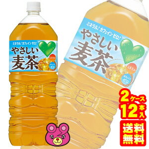 【2ケース】 サントリー グリーンダカラ やさしい麦茶 PET 2L×6本入×2ケース：合計12本 GREEN DAKARA 2000ml 【北海道・沖縄・離島配送不可】