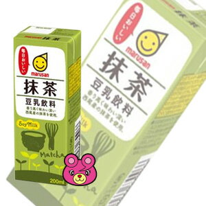 マルサンアイ 抹茶豆乳 紙パック200ml×24本入 【北海道・沖縄・離島配送不可】 ［HF］