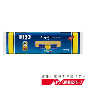 内容量：500g（1袋） 個包装サイズ:85×310×20(mm) 【賞味期限】メーカー製造日より3年　　　　ディ・チェコ ディ・チェコ[DeCecco]No.9カッペリーニ 太さ0.9mm。標準ゆで時間2分。極細なめんが、コンソメなどのスープの具として楽しめます。 ※こちらの製品は、日本国内向けに製造、輸入された日清製粉グループが扱う正規輸入品です。