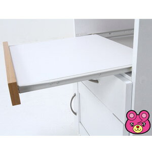 【インテリア】【不二貿易a】 キッチンカウンター サージュ ホワイト×ナチュラル 幅45cm 99520 〔メーカー直送品〕【北海道・沖縄・離島配送不可】 [3]