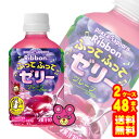 【2ケース】 ポッカサッポロ Ribbon ふってふってゼリー グレープ PET 295g×24本×2ケース:合計48本 リボン 【北海道・沖縄・離島配送不可】