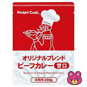 宮島醤油 MIAMI COOK マイアミコックオリジナルブレンドビーフカレー甘口200g×40袋/箱〔ケース〕 【北海道・沖縄・離島配送不可】 宮島醤油 MIAMI COOK マイアミコックオリジナルブレンドビーフカレー甘口200g×40袋/箱〔ケース〕 【北海道・沖縄・離島配送不可】