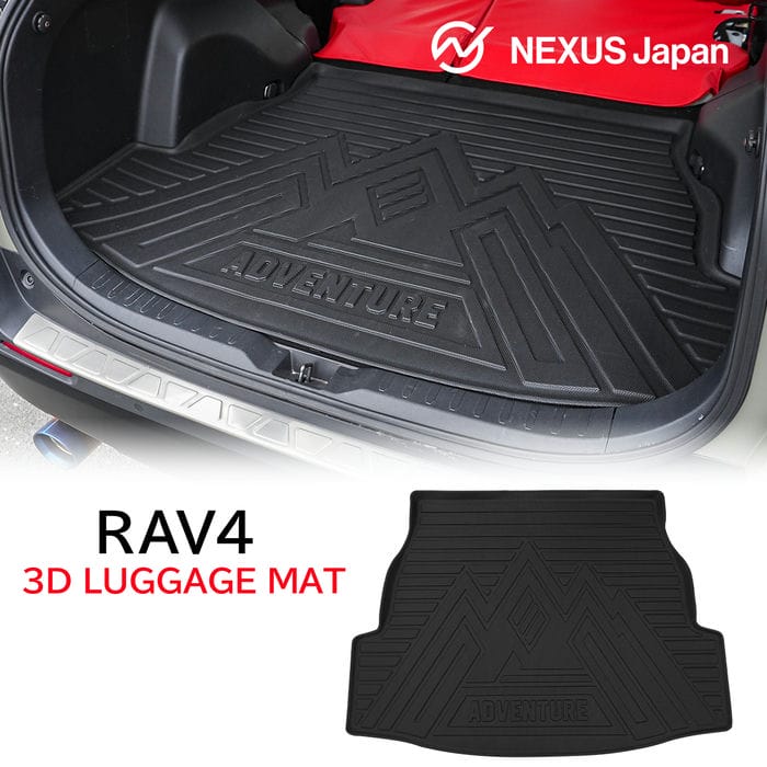 RAV4 50系 防水 3Dラゲッジマット マウンテンデザイン フロアマット ラゲッジルームマット ラバー カーマット パーツ ドレスアップ カーゴマット カーゴライナー 内装 汚れ防止 アクセサリー カスタム X G アドベンチャー ハイブリッド オフロードパッケージ PHV 宅配