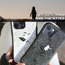 iPhoneケース 可愛い 波 ペンギン 和