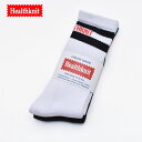 Healthknit 2line Logo 2packs socks wXjbg 2{CS \bNX 2g 192-1011 fB[X