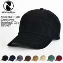 【送料無料】【国内正規品】NEWHATTAN ニューハッタン Corduroy Baseball Cap NF1467 コーデュロイ ベースボール キャップ 無...