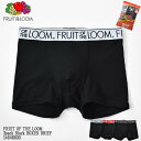FRUIT OF THE LOOM フルーツオブザルーム 3pack Black BOXER BRIEF 14646600 3枚組 ブラック ボクサー ブリーフ TCフライス ボクサーパンツ メンズ パンツ