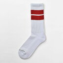 【American Cotton】FRUIT OF THE LOOM フルーツオブザルーム basic AC 2Line socks 16449800S-12932300M ベーシック 2ライン ソックス スケーター スニーカーソックス スポーツソックス 無地底 パイルソックス メンズ レディース ユニセックス