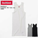 【国内正規品】【抗菌防臭加工】Healthknit ヘルスニット U.S.Cotton Rib Tank top 53001 U.S.コットン リブ タンクトップ メンズ レディース ユニセックス カットソー