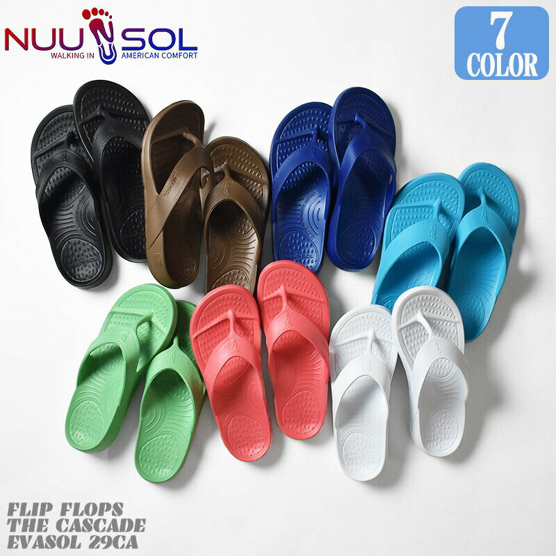 【MADE IN USA】【国内正規品】NUUSOL ヌーソル FLIP FLOPS THE CASCADE EVASOL 29CA リカバリーサンダル ビーチサンダル ビーサン カスケード レジャー サンダル アウトドア メンズ レディース ユニセックス