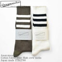 AnonymousIsm アノニマスイズム Cotton fabric 3line High crew socks Japan made 17542700 コットン 3ライン ハイクルーソックス 日本製 メンズ レディース ユニセックス