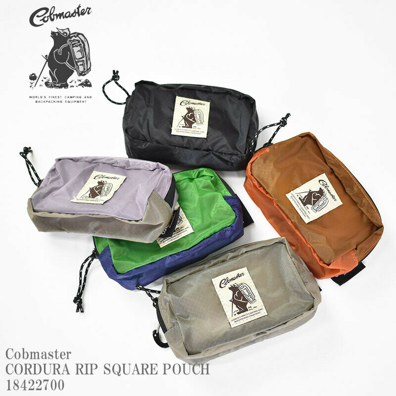 Cobmaster コブマスター COB CORDURA RIP SQUARE POUCH 18422700 コーデュラ リップ スクエアー ポーチ コインケース ウォレット カラビナ付き かわいい コインケース 小銭入れ カード お財布 キッズ 子供