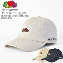 FRUIT OF THE LOOM フルーツ オブ ザ ルーム FTL onepoint Logo EMB cap 80028300 コットン ベースボールキャ...