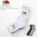 FRUIT OF THE LOOM t[c Iu U [ Q FTL Logo onepoint quarter 3pack Socks 80133200 S S hJ NH[^[ 3g \bNX pC jZbNX