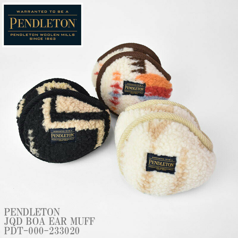 PENDLETON ペンドルトン JQD BOA EAR MUFF PDT-000-233020 ジャガード ボア イヤー マフ チーフジョセ..