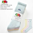 【S/M展開】FRUIT OF THE LOOM フルーツ オブ ザ ルーム FTL mark signal pastel 3pack socks S12999...