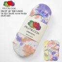 【23cm～25cm】FRUIT OF THE LOOM フルーツ オブ ザ ルーム tie dye 3pack cover Socks 16387400 タイダイ フット カバー ソックス 3足組 レディース ピンク イエロー パープル