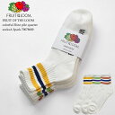 FRUIT OF THE LOOM フルーツ オブ ザ ルーム FTL colorful 3line pile quarter socksA 3pack 700...