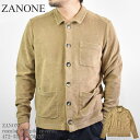 ZANONE ザノーネ regular FIT pile coverall 472-53403-ZM325 パイル コットン カバーオール シャツ ジャケット ニット メンズ イタリア製 ベージュ