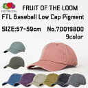 FRUIT OF THE LOOM フルーツ オブ ザ ルーム FTL Pigment Baseball low cap 70019800 ピグメント ベースボ...