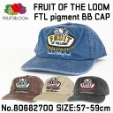 FRUIT OF THE LOOM フルーツ オブ ザ ルーム FTL Pigment low cap 80682700 コットン ピグメント ビンテージ ベー...