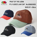 FRUIT OF THE LOOM フルーツ オブ ザ ルームFTL FLEECE LAW CAP 80683000 フリース ロゴ ベースボールキャップ ワン...