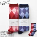 AnonymousIsm アノニマスイムズNAPPING PILE DIA JACQUARD CREW SOCKS Japan made 17536500 ナッピング ダイア ジャガード クルーソックス 日本製 ユニセックス