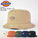 Dickies ディッキーズ DK EX ICON BUCKET HAT 80313300 アイコン ロゴ バケットハット エンブレム 刺繍 ハット 帽子 無地...
