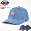 Dickies ディッキーズ DK EX ICON DENIM LOWCAP 80313600 アイコン デニム ローキャップ ベースボールキャップ アメカジ ...