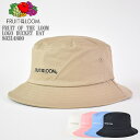 【ユニセックス】FRUIT OF THE LOOM フルーツ オブ ザ ルーム FTL LOGO BUCKET HAT 80314800 ロゴ バケットハット ...