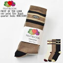 【23cm~25cm】FRUIT OF THE LOOM フルーツ オブ ザ ルーム 3PC.FTL one point line 3pack quarter Socks 80672400 C.FTLライン刺繍 クルー丈 ソックス