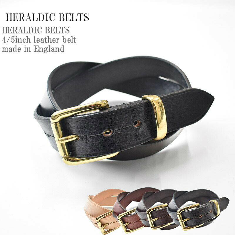 HERALDIC BELTS إǥå٥ 4/5inch leather belt made in England 4/5(3.0cm) 쥶 ٥  ǥ ˥å