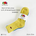 FRUIT OF THE LOOM フルーツオブザルームQ.FTL3P Richell one point quarter socks 81009000 Q.F...