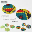 HAV-A-HANK ハバハンク BANDANA COASTER 2P 80243700 バンダナ コースター 2枚セット ハンカチ チーフ メンズ レディース ユニセックス ギフト プレゼント スカーフ 民族柄 地図 アーガイル