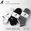 【S/M展開】KANGOL カンゴールA.KG 3P one point 3pack ankle socks 81180 A.KG 3P 無地 刺繍 3足組 ア...