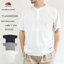 【PACK COLLECTION】FRUIT OF THE LOOM フルーツ オブ ザ ルーム NUMMBER (N)INE ナンバーナイン waffle henry neck Pack T-Shirt 80754200 パック ワッフル ヘンリーネック Tシャツ 半袖 刺繍 フェンダーロゴ メンズ レディース ユニセックス