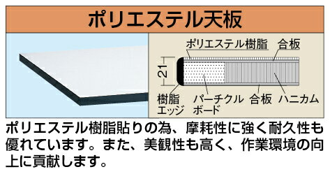 サカエ 作業台 オプション天板（軽量用天板） KK-9060PTCGL 539071 【法人向け 個人宅配送不可】