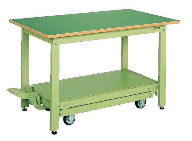 サカエ 軽量作業台KKタイプ（ペダル昇降移動式） KK-096F 035936 ※法人向け 個人宅配送不可
