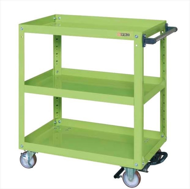 スーパーワゴン（フットブレーキ付） EMR-150BRNU 021607 ※法人向け 個人宅配送不可(4)