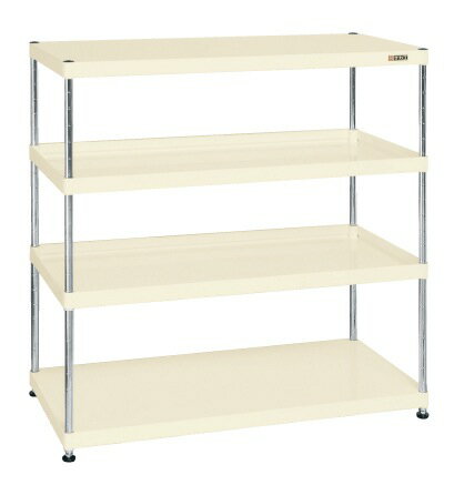 サカエ ニューCSパールラック（均等耐荷重75kg／段・4段タイプ） CSPRA-1124I 028445 ※法人向け 個人宅配送不可