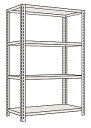 【送料都度見積 】開放型棚(120kg/段・高さ1800mm・4段タイプ) LWF1144 203742 ※法人向け 個人宅配送不可