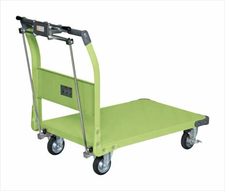 サカエ 特製四輪車（400kgタイプ・ハンドブレーキ付） TAN-55HB 211285 ※法人向け 個人宅配送不可