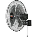 TRUSCO 全閉式工場扇 ジェネラルファン 壁掛けタイプ アルミハネ ブラック TFBA-45W-BK