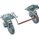 【送料都度見積】TRUSCO プレス製台車 ドンキーカート 500番用ブレーキ自在車輪付 500NJB ※メーカー直送品(4)