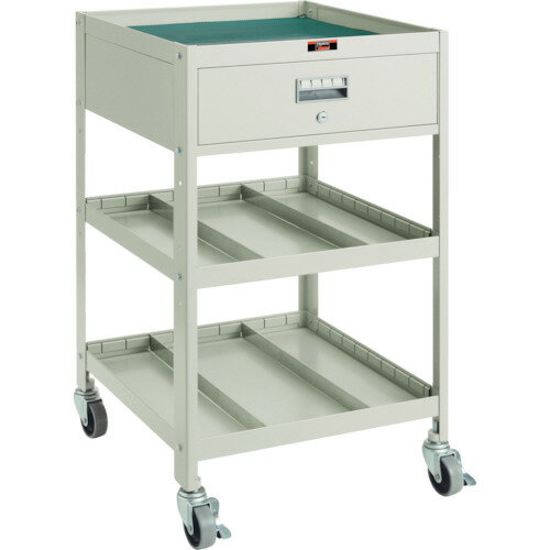 TRUSCO アングル式ツールワゴン BUWF型ワゴン 500X530XH900 3段 1段引出付 BUWF-1