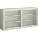 TRUSCO 耐薬品保管庫 ガラス引違型 1760X400XH880 T-306G ※メーカー直送品