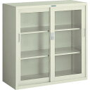 TRUSCO 耐薬品保管庫 ガラス引違型 880X400XH880 T-303G ※メーカー直送品